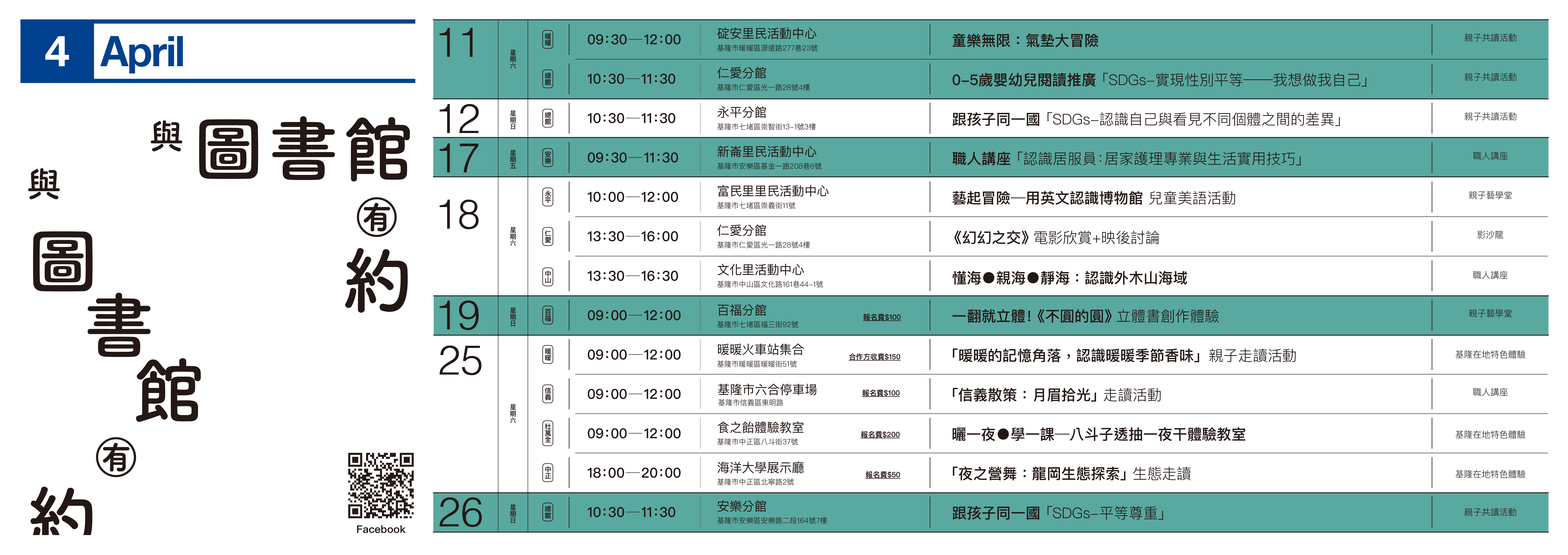 與圖書館有約4月