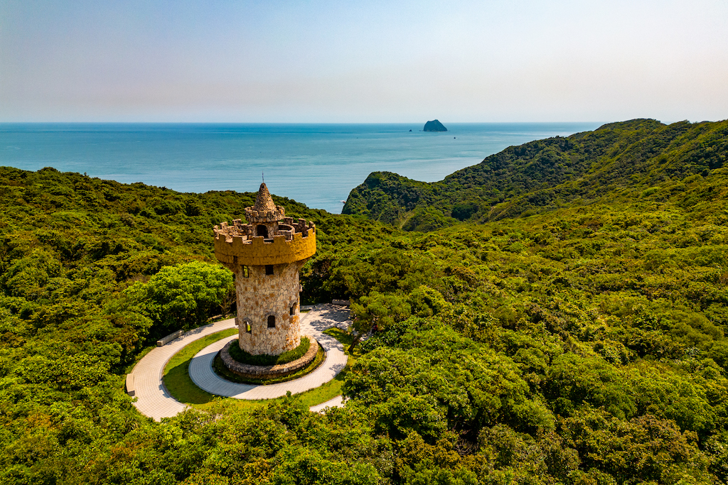 情人湖公園城堡造型眺望台